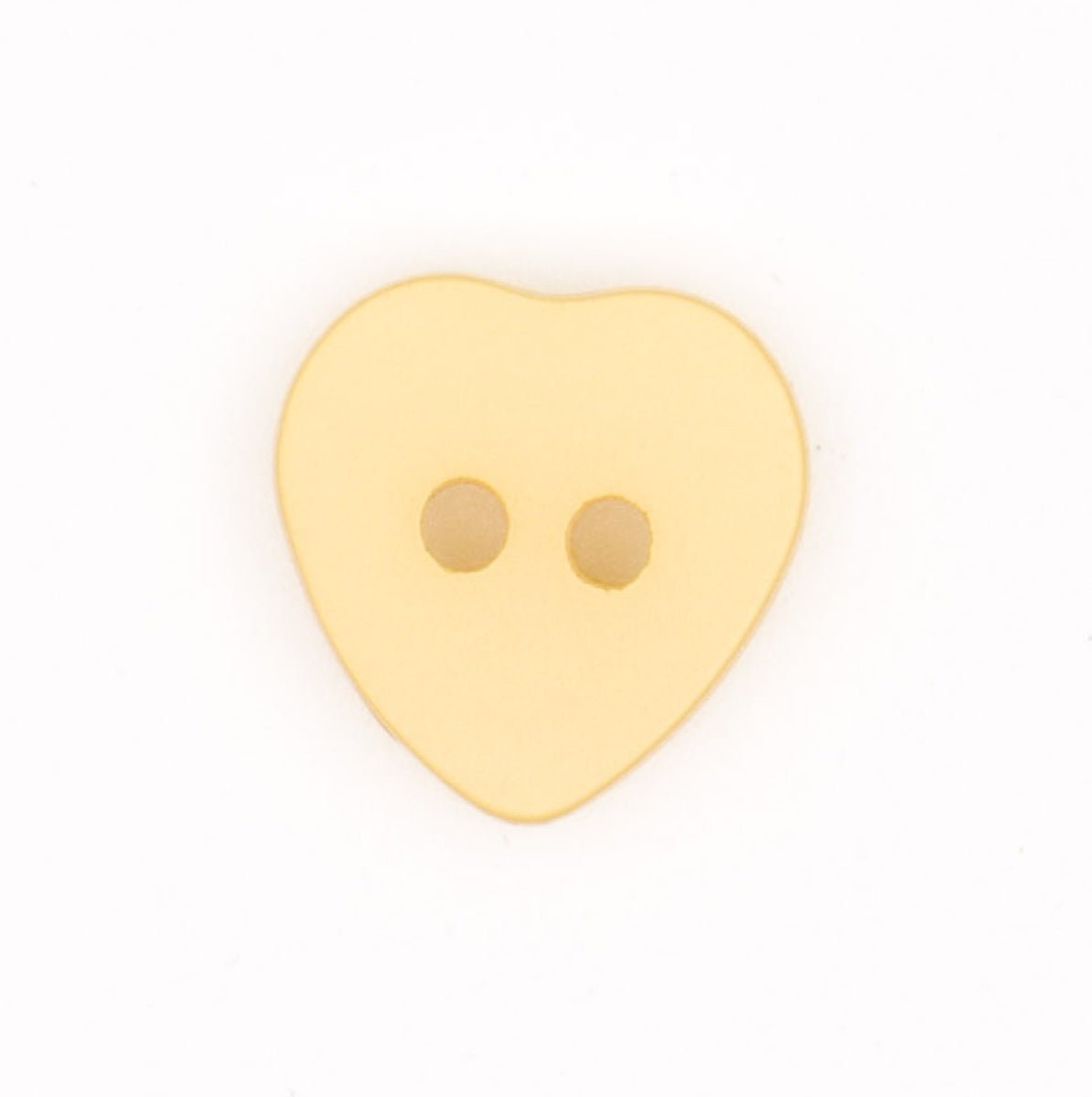 Gele Hartvormige Knoop 14x14mm Knopen KNP00012