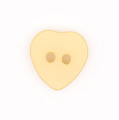 Gele Hartvormige Knoop 14x14mm Knopen KNP00012