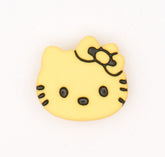 Gele Katten Knoop 18x17mm Knopen KNP00095