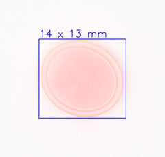 Gladde Roze Knoop 14x13mm Knopen KNP00010