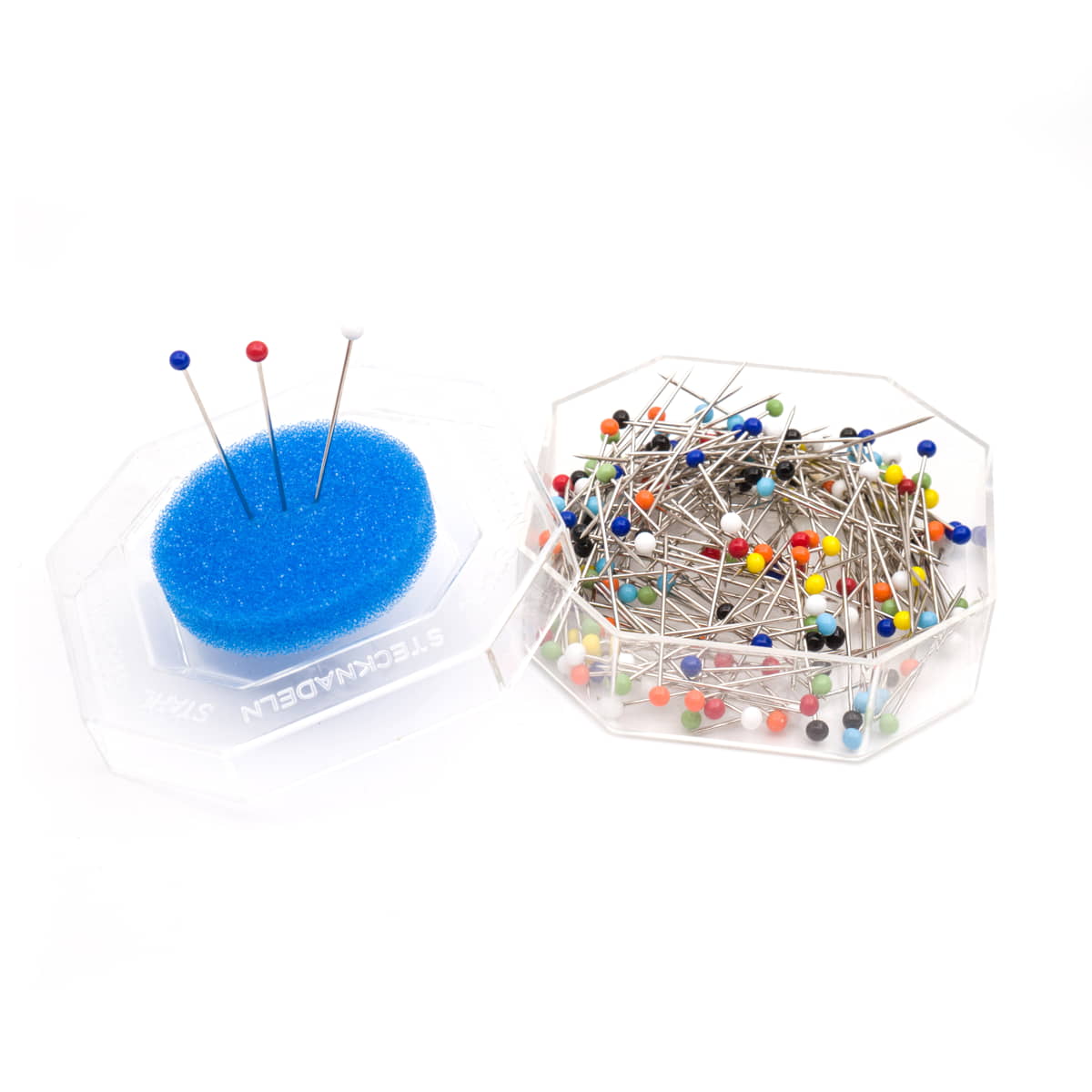 Glaskop spelden 30 mm lang - 240 stuks Spelden GLASKOP - SPELDEN - 30 - KUSSEN