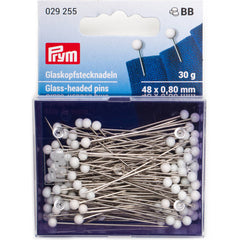 Glaskopspelden extra lang 48 mm | wit | prym 029255 Spelden PRYM - 029255 4002270292556