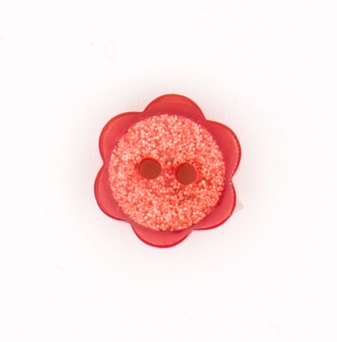 Glitterende Roze Bloem Knoop 11x11mm Knopen KNP00108