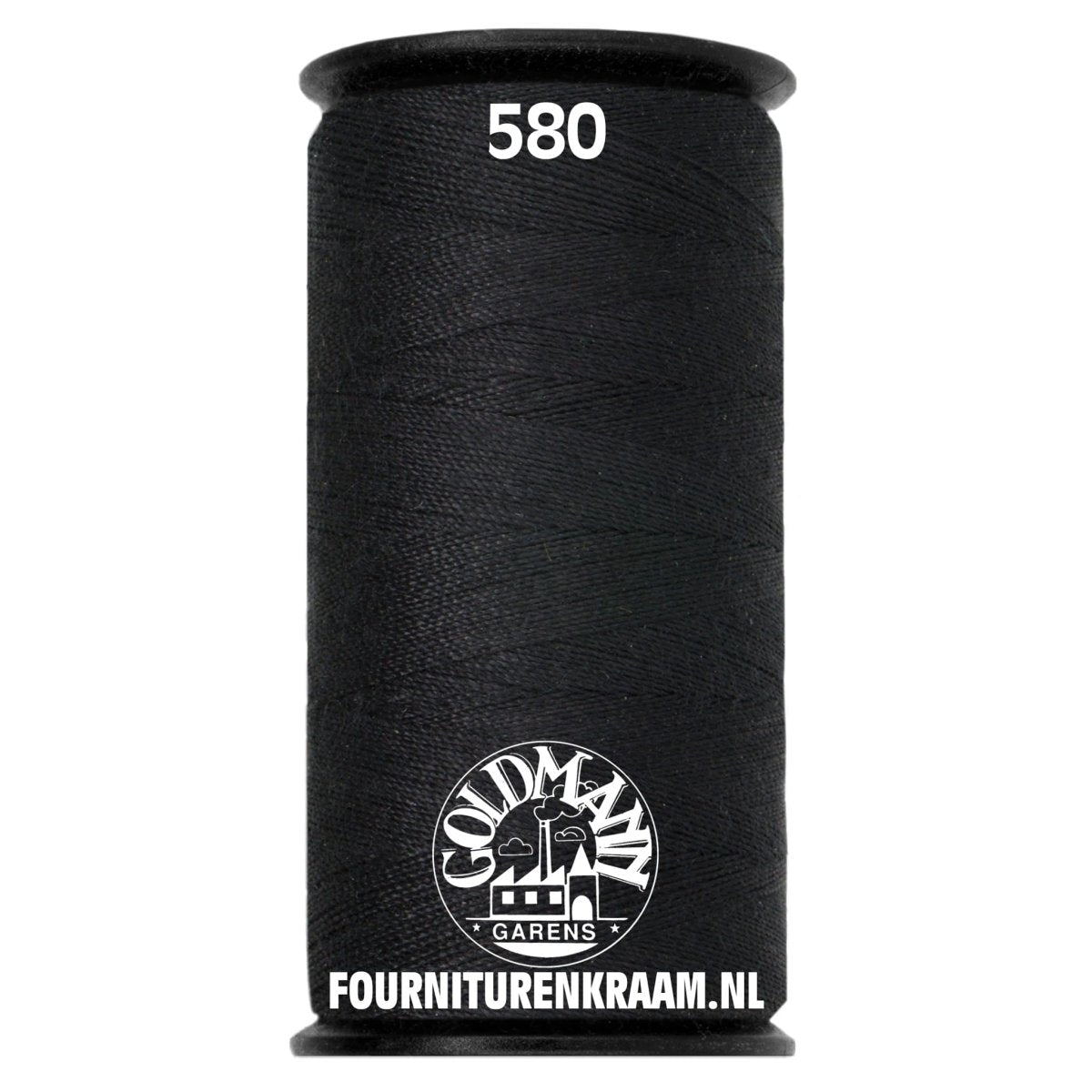 Goldmann naaigaren 200m 580 Zwart Garen GLD200580 2407580 - Fourniturenkraam.nl
