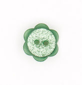 Groene Bloem Knoop 10x11mm Knopen KNP00100