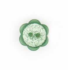Groene Bloem Knoop 10x11mm Knopen KNP00100
