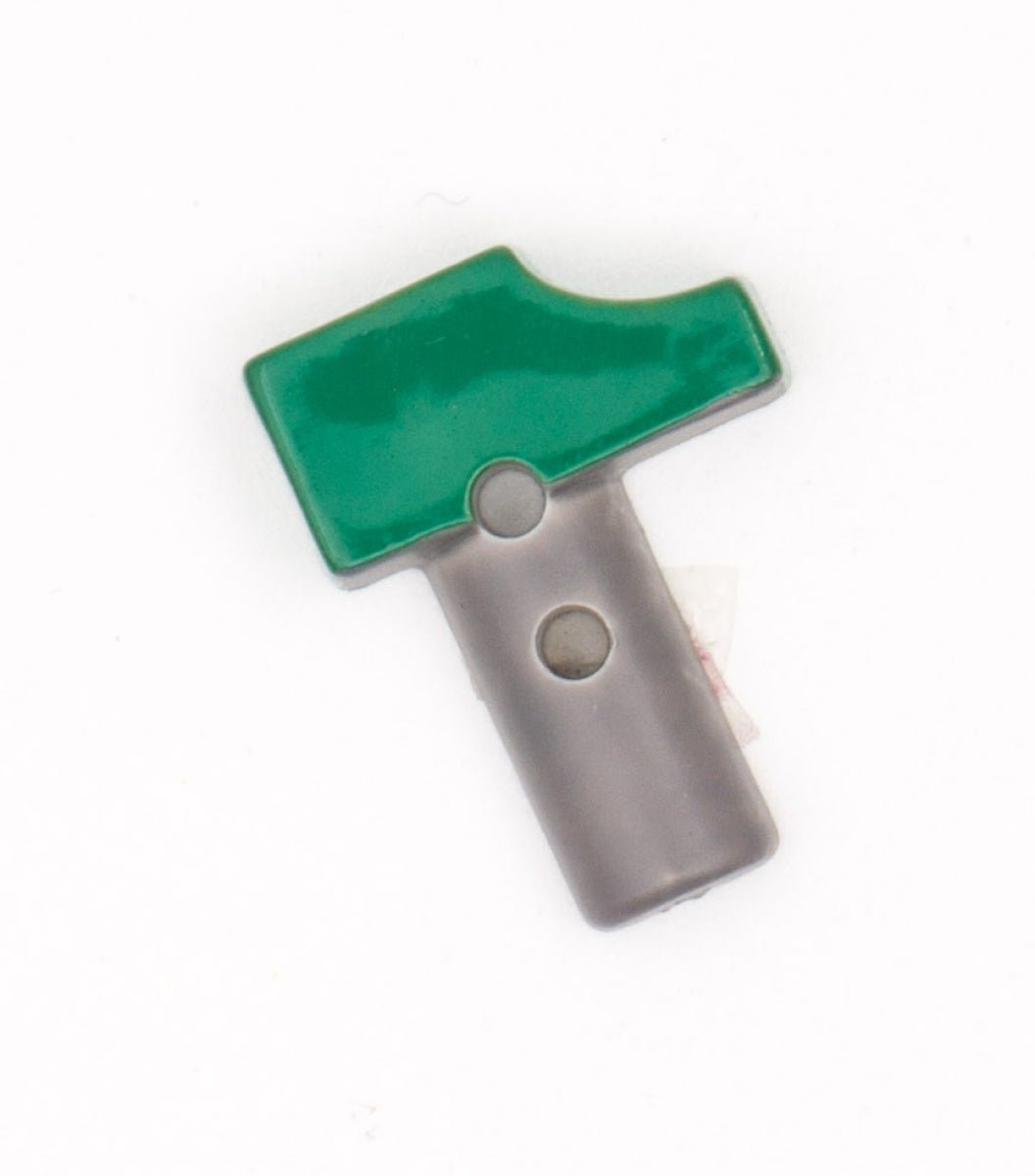Groene Hamer Knoop 15x19mm Knopen KNP00084