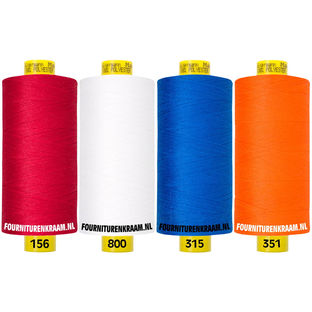 Gütermann Mara 1000m | naaigaren set van 4 | Nederland naaigaren set MARA - SET - 15 - 800 - 315 - 351