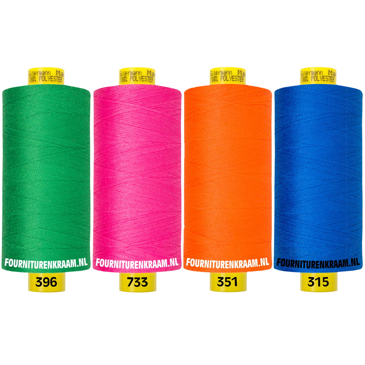 Gütermann Mara 1000m | naaigaren set van 4 | trend naaigaren set MARA - SET - 396 - 733 - 351 - 315