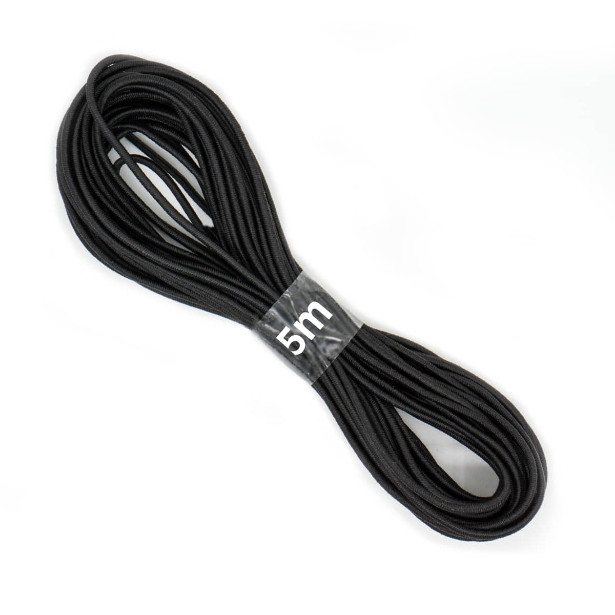 Hoedenelastiek rond 1.5 mm - 5 meter | zwart Elastiek HOEDENELASTIEK - 1.5MM - 5M - ZWART