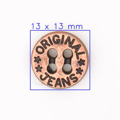 Jeans Knoop 'Original' - 13 mm Koperkleur Knopen KNP00224