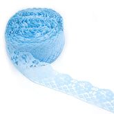 Kant 6cm breed blauw Kant KANT - 10CM - LICHTBLAUW - 80M - ROL 80 meter rol
