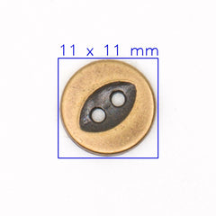 Klassieke Bronzen Metalen Knoop - 11 mm Knopen KNP00221