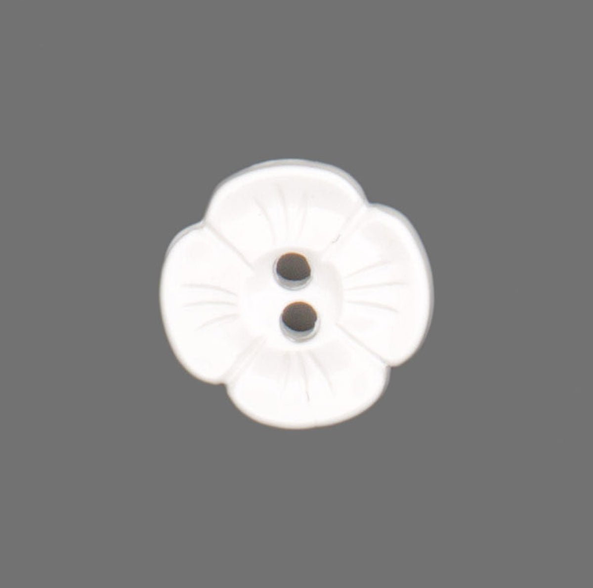 Klassieke Witte Bloemknoop - 12x12 mm Knopen KNP00086