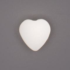 Klassieke Witte Hartvormige Knoop Knopen KNP00020