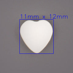 Klassieke Witte Hartvormige Knoop Knopen KNP00020
