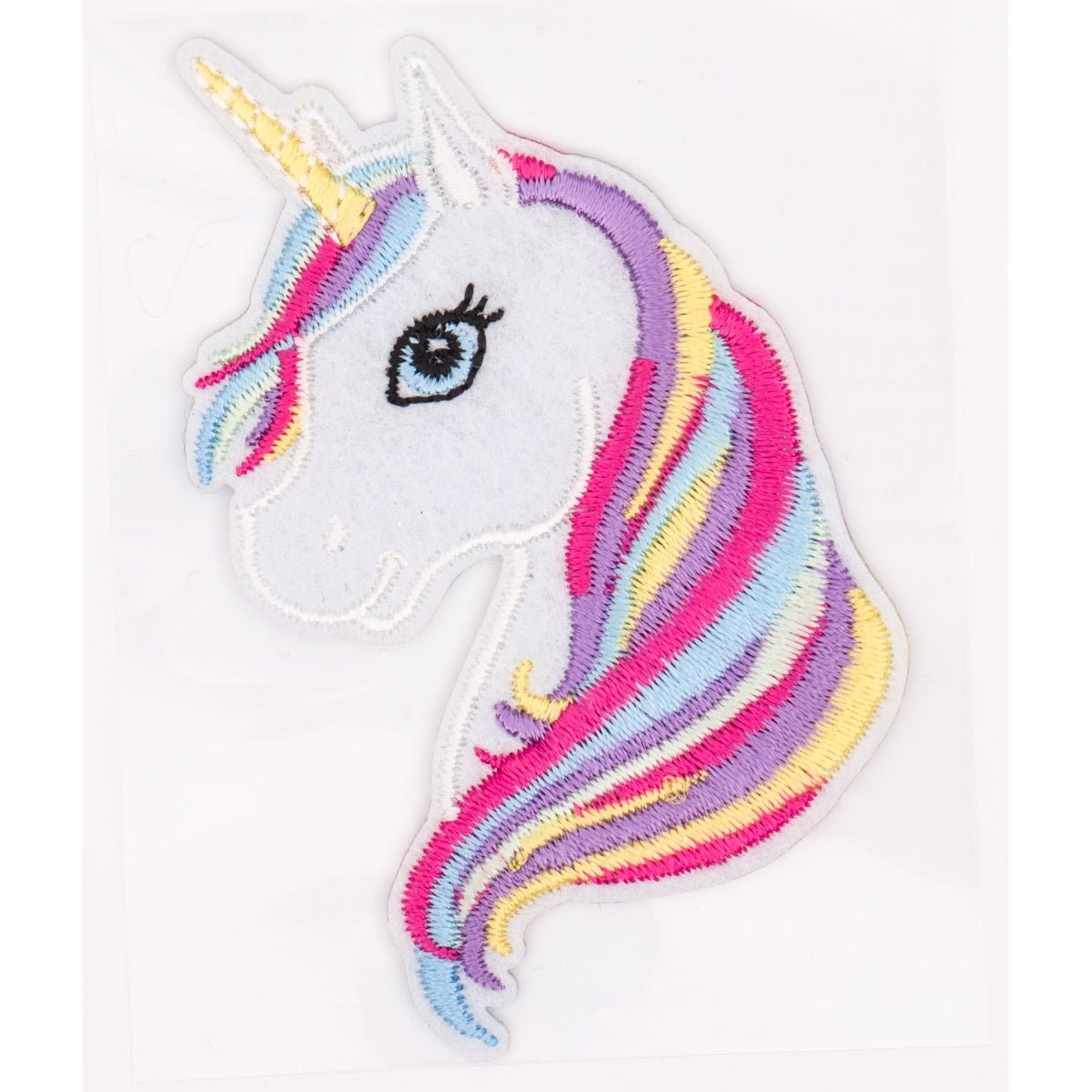 Kleurrijke Eenhoorn Hoofd Strijkapplicatie Applicatie HKM35624