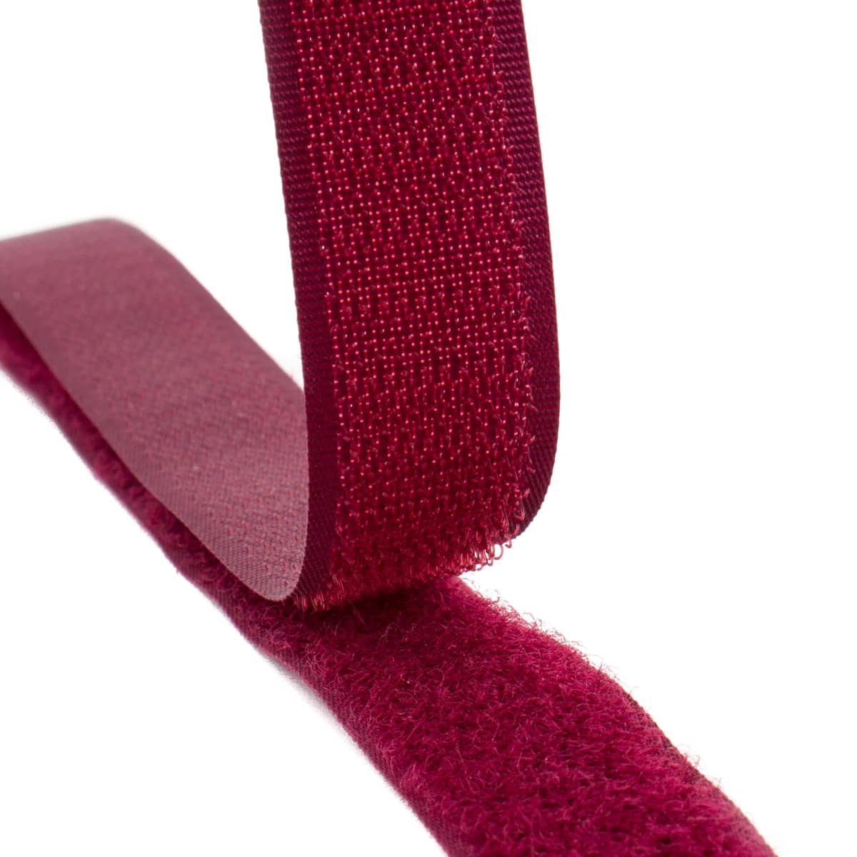 Klittenband | Bordeaux Rood | 20mm | per meter Klittenband KLITTENBAND - 20MM - BORDEAUX - PM