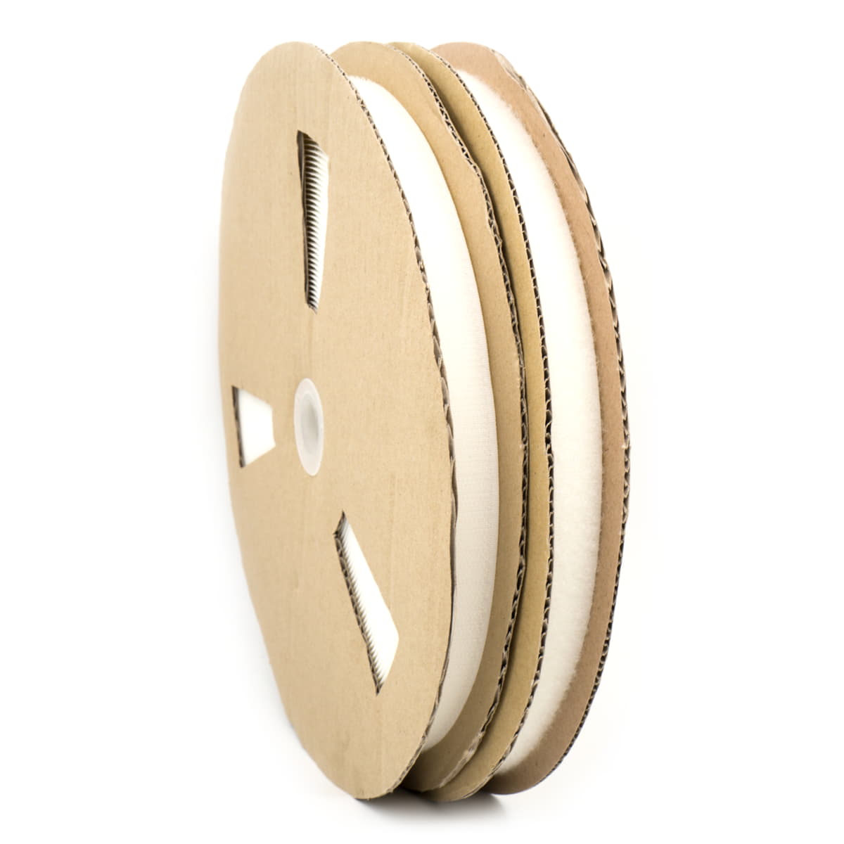 Klittenband rol 25m haak en lus 20mm breed wit Klittenband KLTB - 25M - HL - 20 - WIT