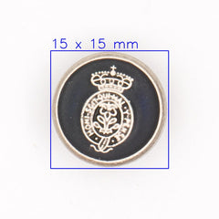 Koninklijke Metalen Knoop met Kroonmotief 15x15 mm Knopen KNP00137