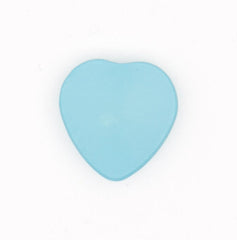 Lichtblauwe Hart Knoop 14x14mm Knopen KNP00090