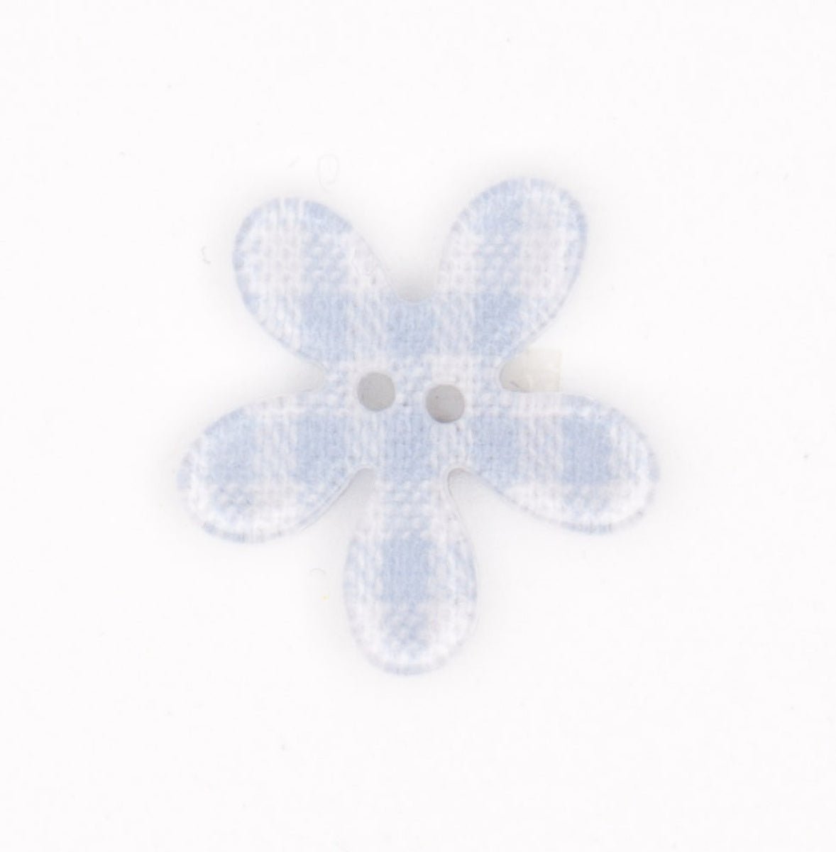 Lichtblauwe Reflecterende Bloem Knoop 18x20mm Knopen KNP00107A