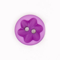 Magenta Bloemvormige Knoop, Diameter 14mm Knopen KNP00123