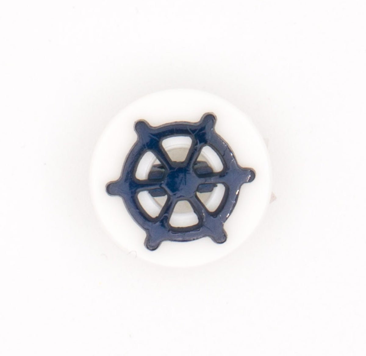 Marineblauwe Stuurwiel Knoop 15x14mm Knopen KNP00096