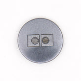 Matgrijze Plastic Knoop voor Veelzijdig Gebruik 17x17 mm Knopen KNP00159