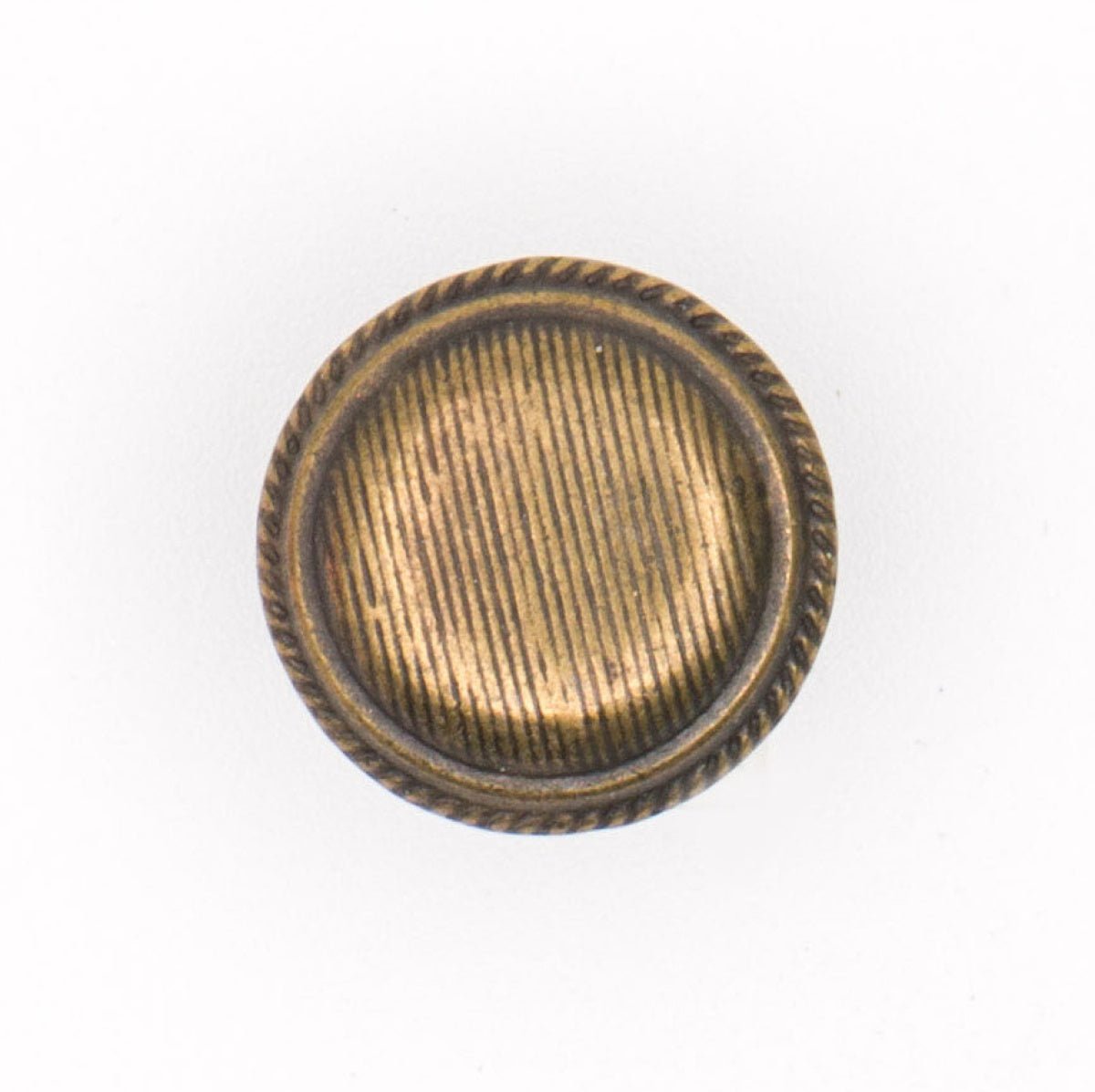 Metalen Textuur Knoop - 15 mm Brons met Schacht Knopen KNP00206