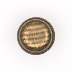 Metalen Textuur Knoop - 15 mm Brons met Schacht Knopen KNP00206