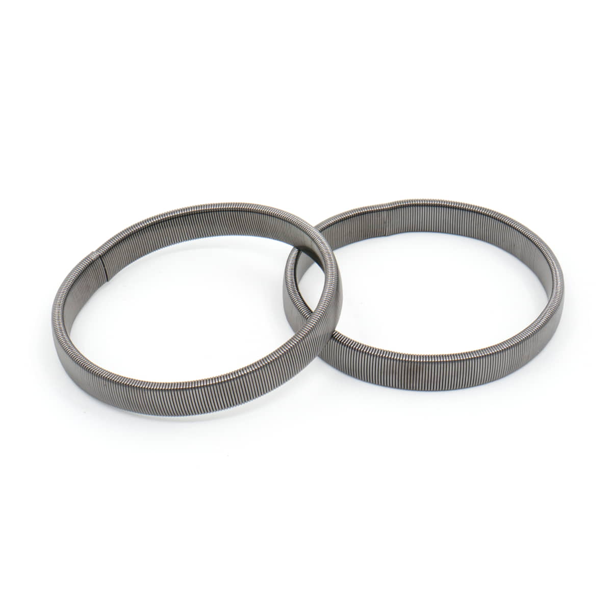 Mouwophouders | antraciet zilver | diameter 7 cm | per paar Mouwophouders MOUWOPHOUDER - DONKER - ZILVER