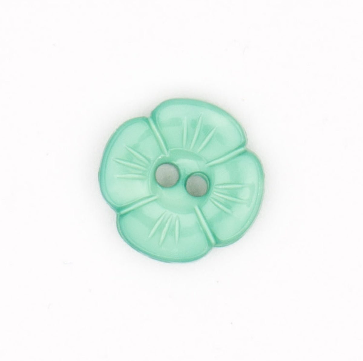 Natuurlijk Groene Bloemvormige Knoop - 11x12 mm Knopen KNP00074