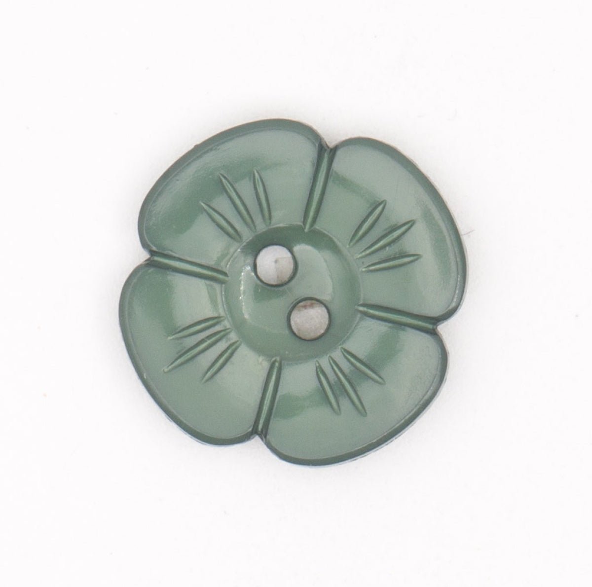 Natuurlijke Groene Plastic Bloem Knoop Ø 20 mm Knopen KNP00122