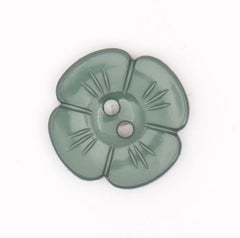 Natuurlijke Groene Plastic Bloem Knoop Ø 20 mm Knopen KNP00122
