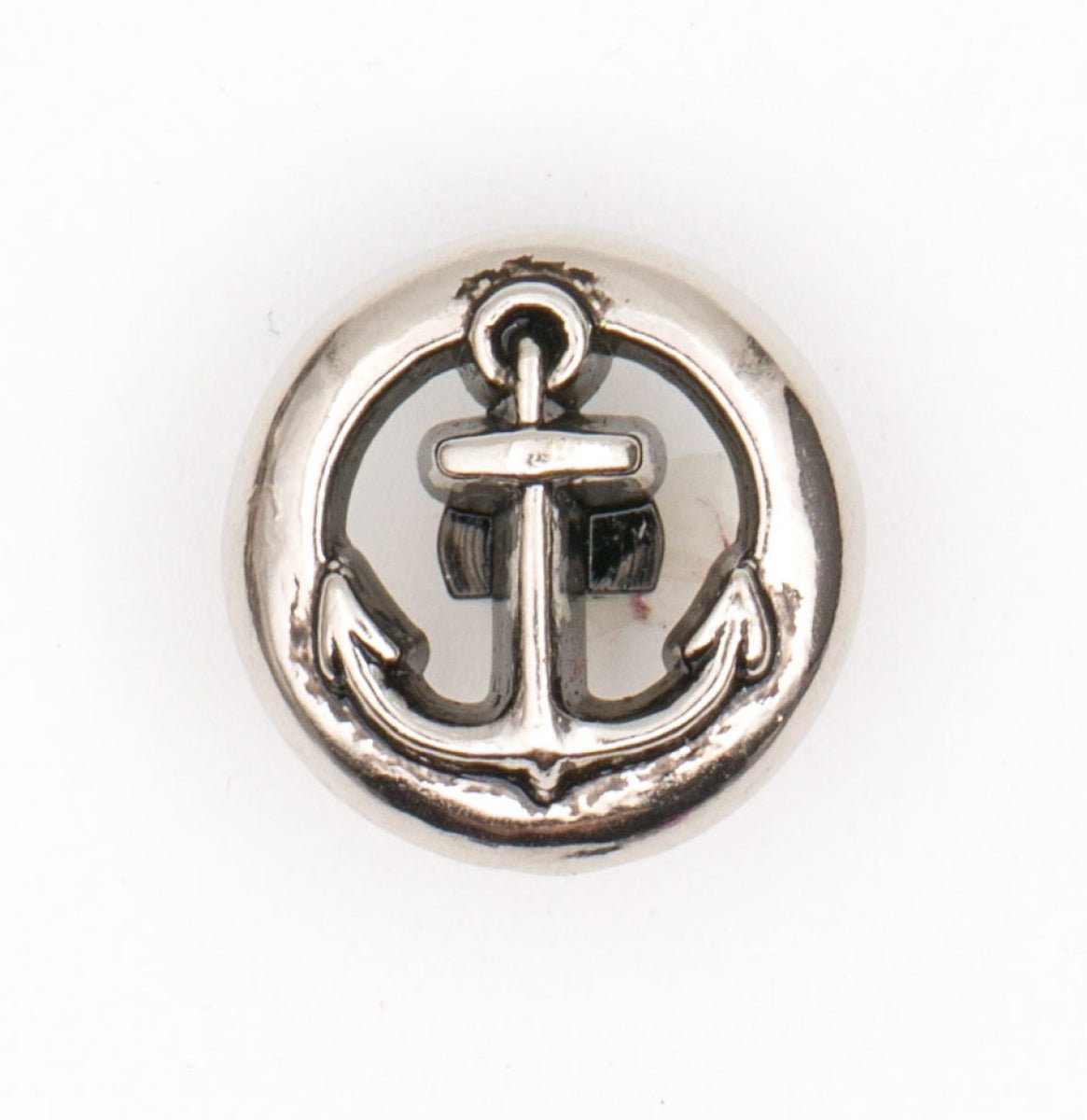 Nautische Zilveren Metalen Anker Knoop 16x17 mm Knopen KNP00146