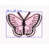 Pastel Roze Mini Vlinder Strijkapplicatie Applicatie HKM30569 - 1SB