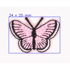 Pastel Roze Mini Vlinder Strijkapplicatie Applicatie HKM30569 - 1SB