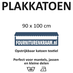 Plakkatoen 90x100cm Vlieseline PLAKVLIES - KATOEN - 90X100 - WIT Wit