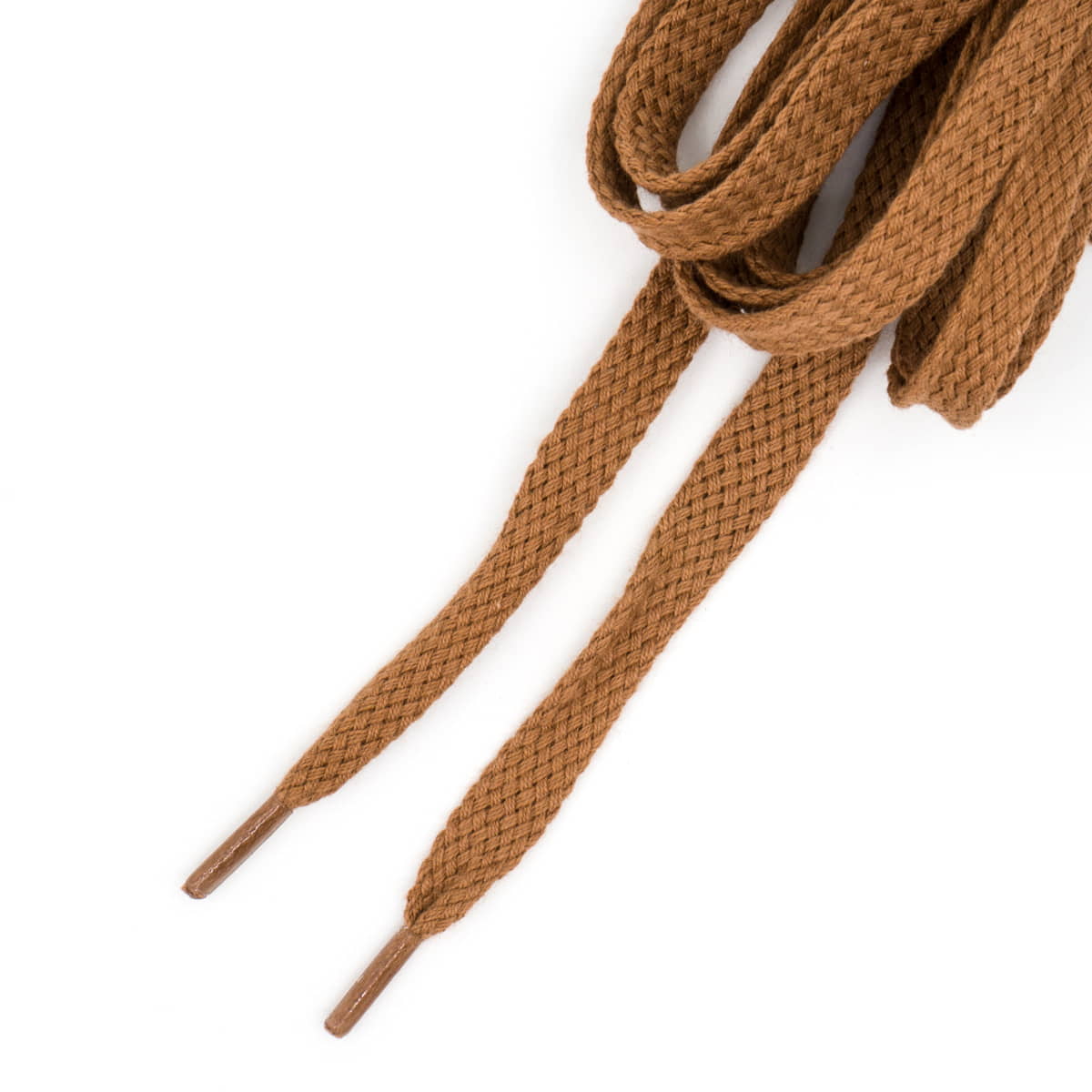 Platte veters 6 mm | katoen | 120 cm | bruin Veters VPLAT6 - 120CM - BRUIN