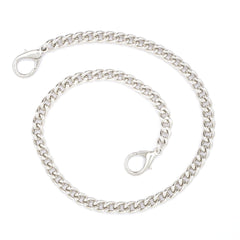 Portemonnee broek ketting | 2 karabijnhaken | 40 cm Broek ketting KETTING - ZILV - 40