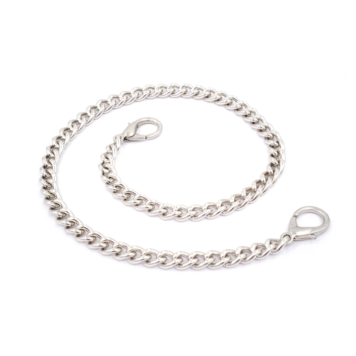 Portemonnee broek ketting | 2 karabijnhaken | 40 cm Broek ketting KETTING - ZILV - 40