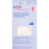 Pronty instrijkbare textielfolie, wit, 40x50cm, op verpakking met strijkijzer icoon. STRIJKFOLIE-4050-618541000 8714772006673