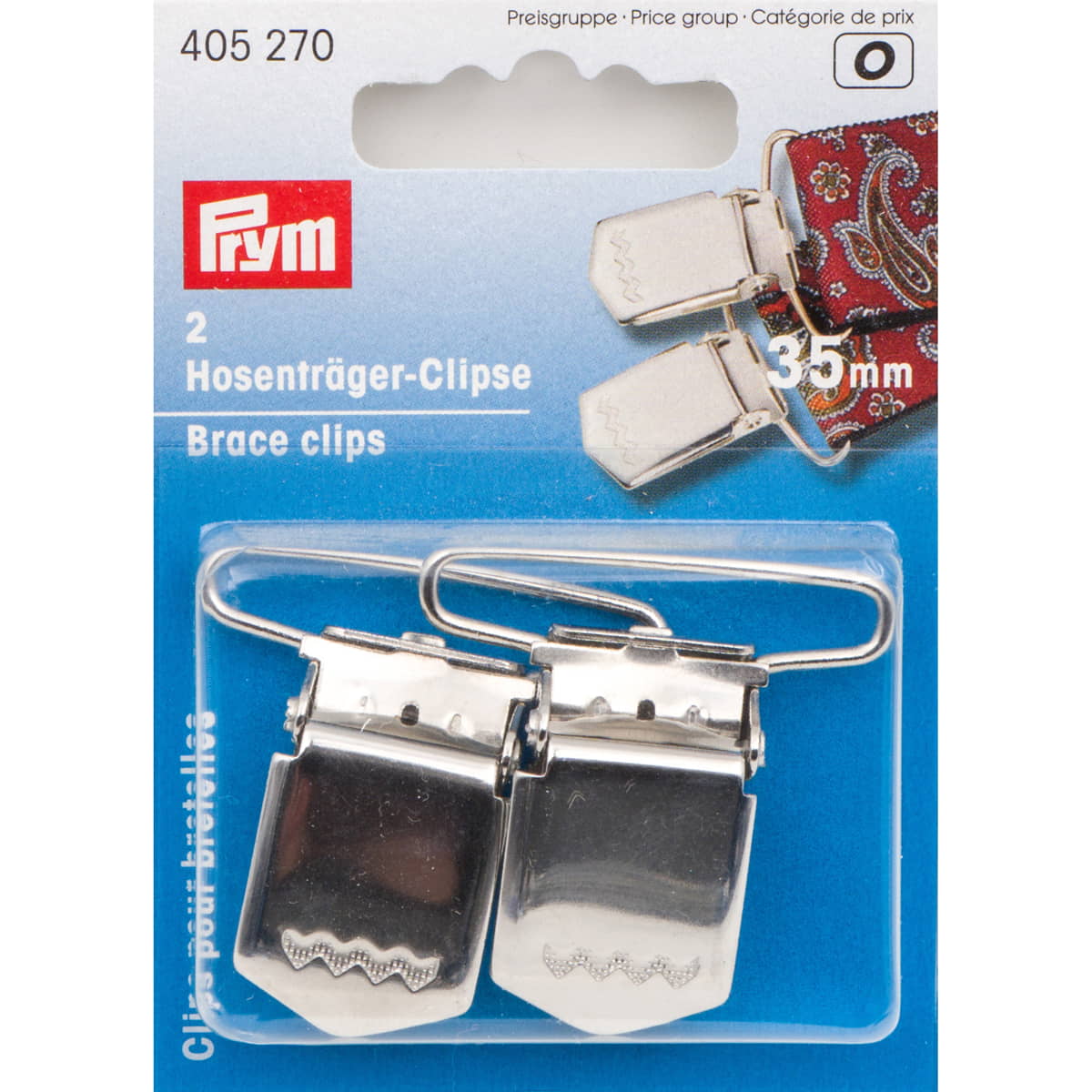 Prym bretelclips zilver 35 mm PRYM405270