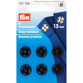 Prym Drukknopen opnaaibaar zwart 13mm 341168 Drukknopen PRM341168 4002273411688