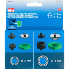 Prym Vario stempel set 11mm 14mm tbv nestelringen - zeilringen 673127 Gereedschap PRYM - 673127 4002276731271