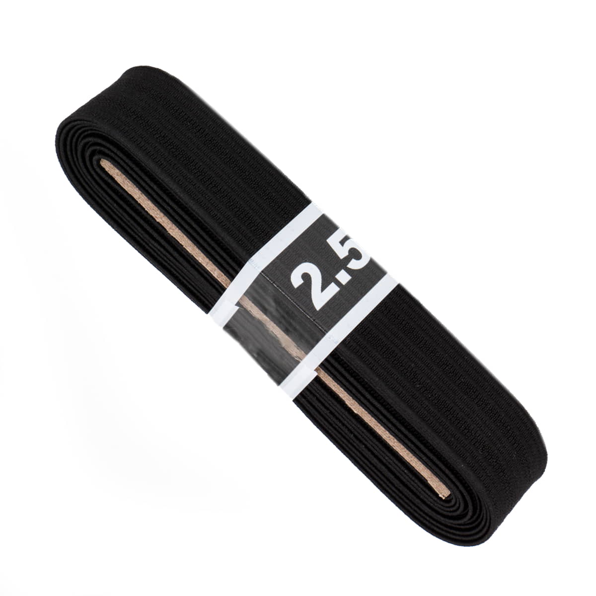 Pyjama Taille elastiek 2 cm zwart bosje 2,5 meter Elastiek PYJAMA - ELASTIEK - 20MM - ZWART - 2,5M
