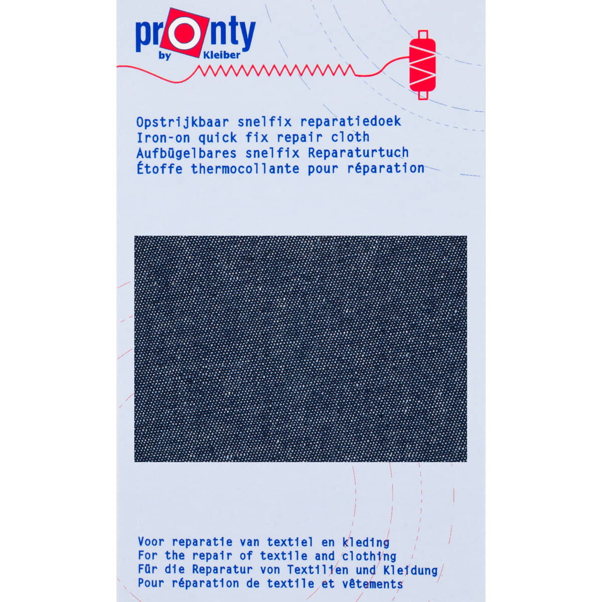 Reparatiedoek donker jeans - snelfix opstrijkbaar Pronty Repraratiedoek REPARATIEDOEK - JEANS - SNELFIX - PRONTY