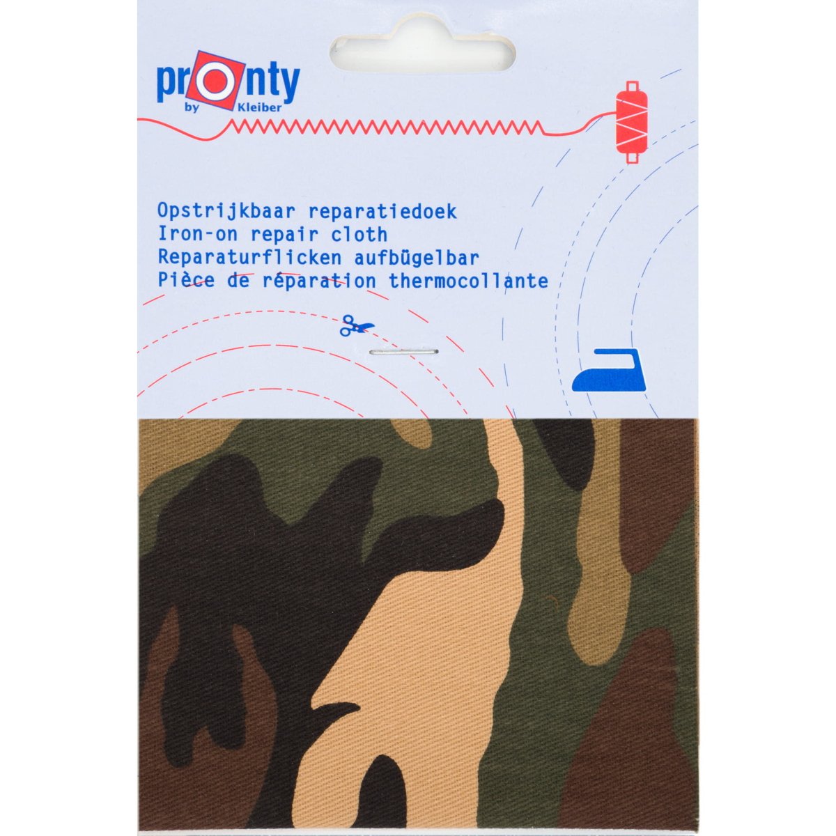 Reparatiedoek opstrijkbaar camouflage 1 Repraratiedoek RPD - LEGER - 1 - PRONTY 8714772166919