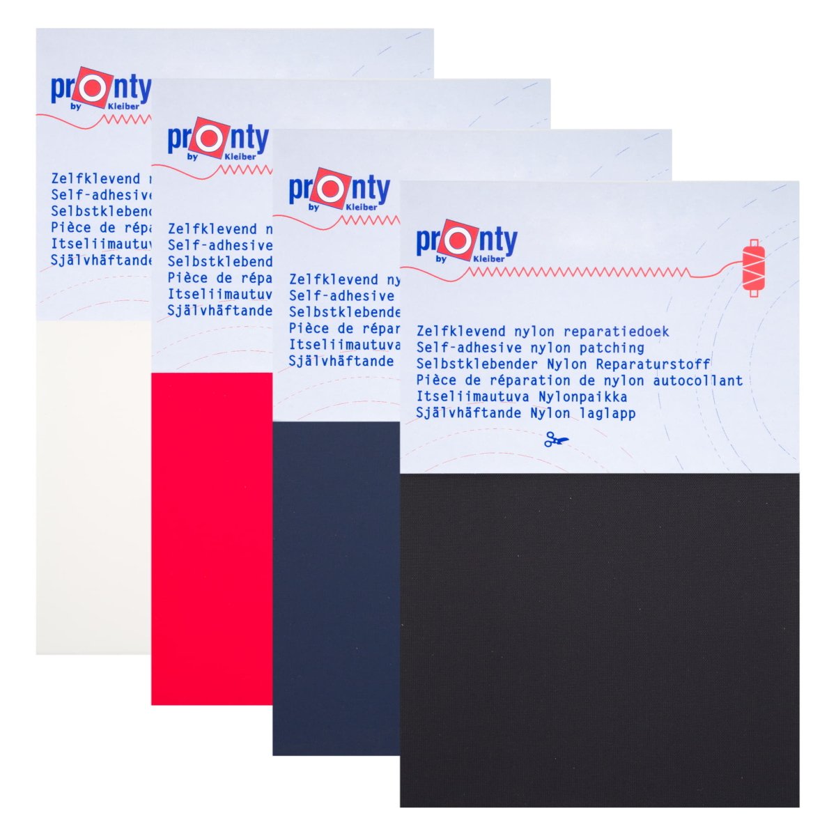 Reparatiedoek Zelfklevend Nylon Pronty 10x20cm Repraratiedoek RPD00009 8714772018089 rood